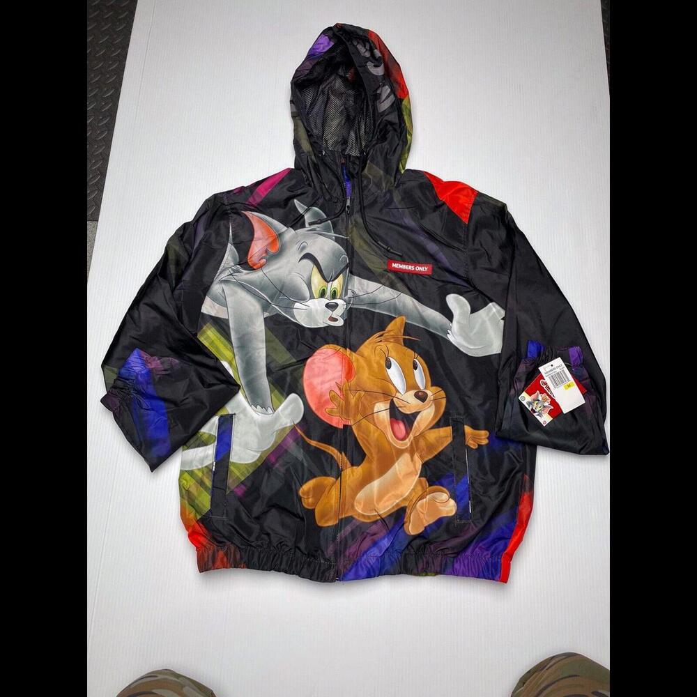 Tom and Jerry Windbreaker   Members Only